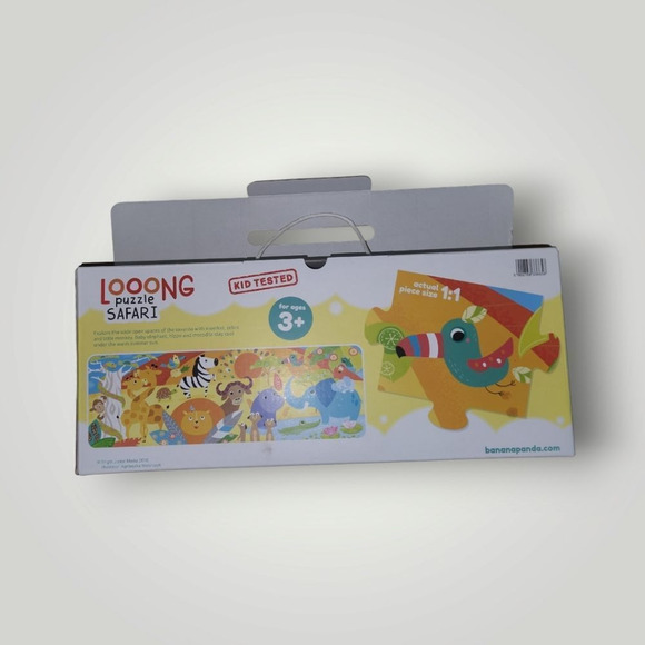 Banana Panda Long Puzzle Safari Large Jigsaw Floor Puzzle for Kids Ages - Picture 3 of 6